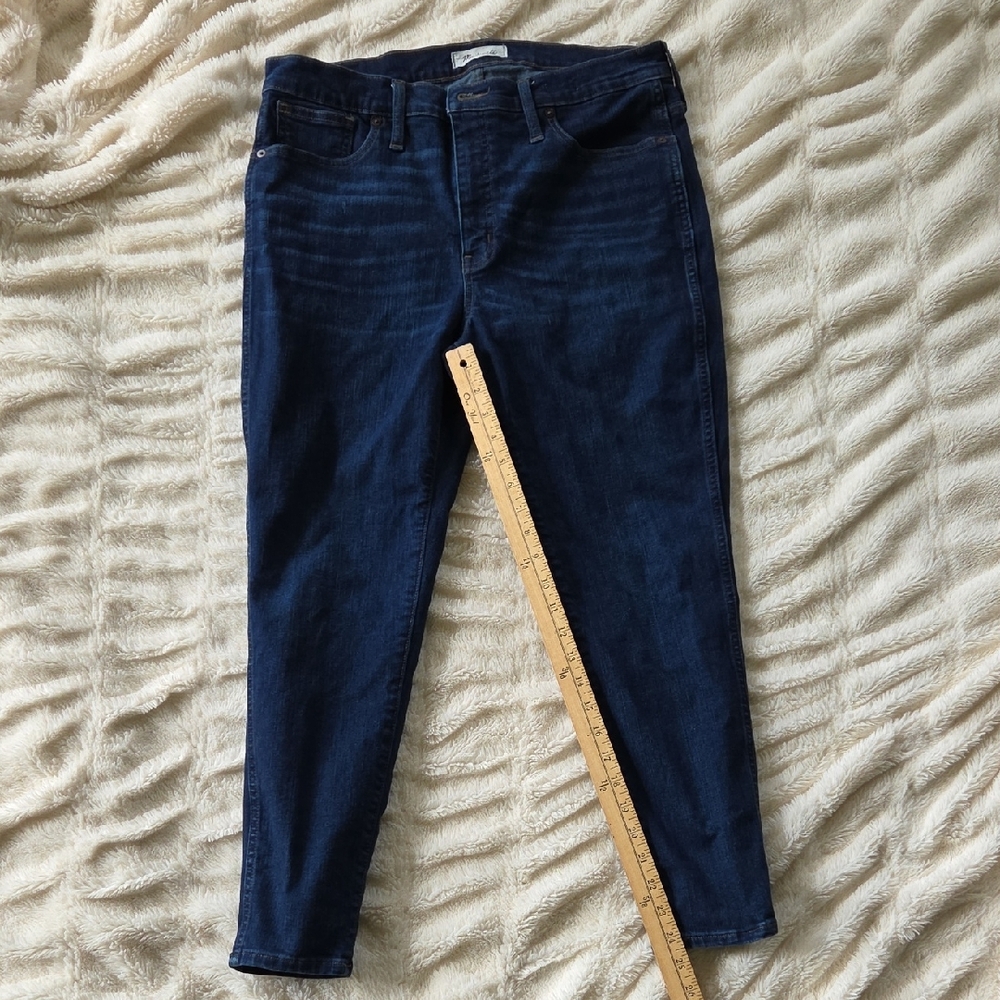 Madewell 10' High Rise Skinny 32P Jeans Zipper Womens